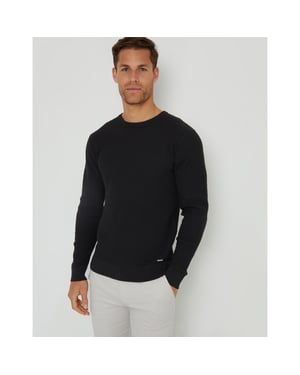 Men's Threadbare Staleyhall Crew in Black