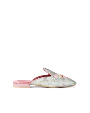 Kurt Geiger London Embroidered Slipper Sandals