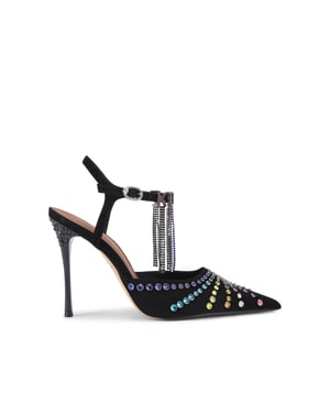 Kurt Geiger London Suede Kurt Crystal Point Heels