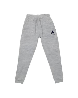 Men's Aquascutum Solid Patterned Slim Tapered Joggers in Grey