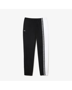 Men's Lacoste Tsuit Trousers in Black/White