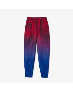 Women's Lacoste Tsuit Trousers in Red/Cobalt