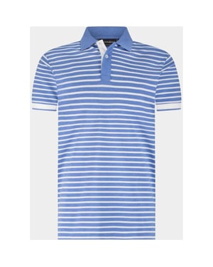 Scotland Blue Polo heren otis polo stripe spe26108ot10sb/4006