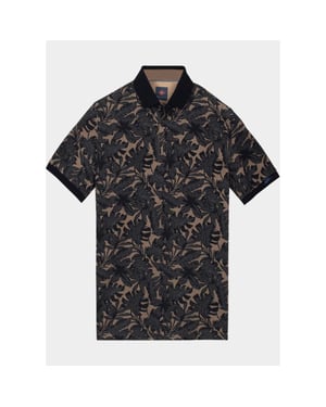 Baileys Polo heren poloshirt 2-tone pique, print 615233/80