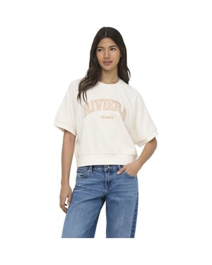 Only Onldaze s/s raglan ub swt cloud dancer/riviera