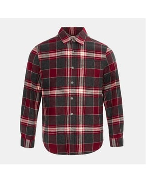 Men's Firetrap Pattern Shirt in Black/Red