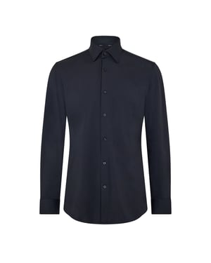 Men's Boss P Hank Kent Long Sleeve Oxford Shirt in Black