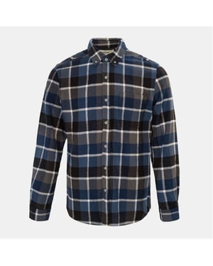 Men's Firetrap Pattern Shirt in Blue/Black