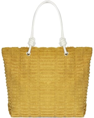 Womens Large Beach Bag, Waterproof Summer Tote - Magnetic Closure in Yellow