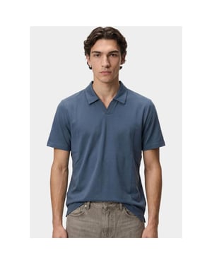 Bos Bright Blue Polo korte mouw riva kraag 5912.426/261