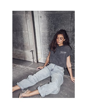 Haute L'Amitié Haute l’amitié drew barrel panel tall jeans bleached denim