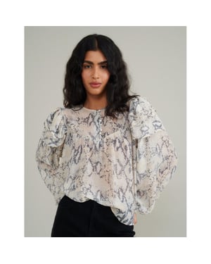 Women's Nobodys Child Tilda Snake Top in White