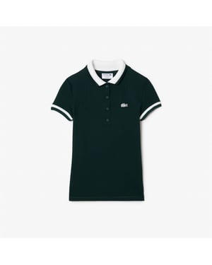 Women's Lacoste Sht Sleeved in Sinople/Flour