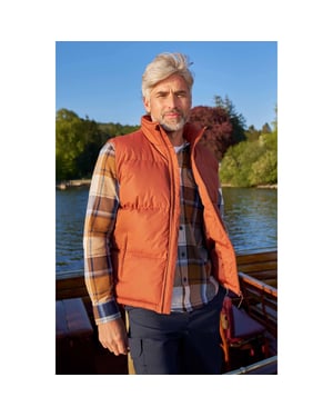 Mountain Warehouse Heren Rock Gewatteerd Gilet (Gebrande sinaasappel)