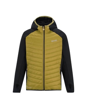 Regatta Andreson Hybride Gewatteerd Jasje voor Kinderen/Kinderen (Zwart/Bosbruin)
