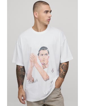 Oversized Ronaldo License Printed T-shirt