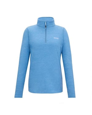 Regatta Womens/Ladies Sweetheart Quarter Zip Fleece Top (Washed Denim)