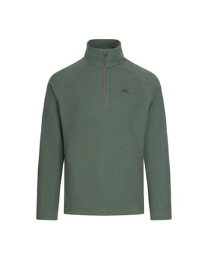 Trespass Keynote Anti Pilling 1/4 Zip Fleece Top för män (Grön rök/Alpin)