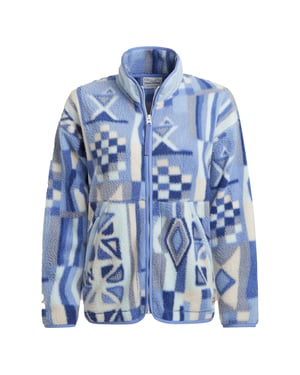 Craghoppers Womens/Ladies Dante Patterned Full Zip Fleece Jacket (Vinca Blue)