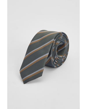 Khaki Multi Stripe Tie