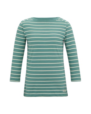 Regatta Dames/Dames Baylette II Gestreept T-shirt (Ivy Mos/Licht Vanille)
