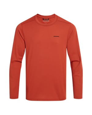 Craghoppers Herr Abel Nosilife Långärmad T-shirt (Röd Strand)