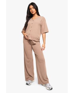 MATERNITY V NECK BUTTON DOWN LOOSE FIT CO-ORD