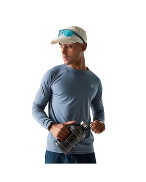 Dare 2B Mens Agile långärmad t-shirt (Kvicksilver)