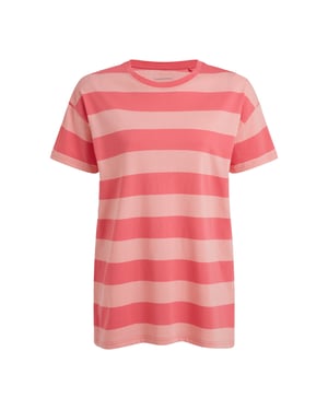 Craghoppers Dam Yago Kontrast Randig T-shirt (Koralrev)