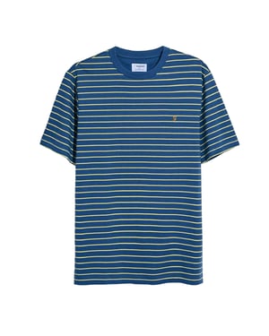 Farah Heren Oakland streep T-shirt (Grijs)