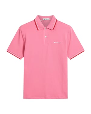 Ben Sherman Heren Signature Pique Poloshirt (Calypso koraal)