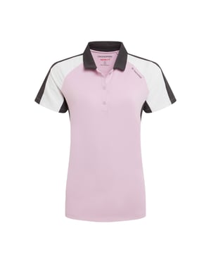 Craghoppers Womens/Ladies Hazelmere Nosilife Short-Sleeved Golf Polo Shirt (Orchid/White)