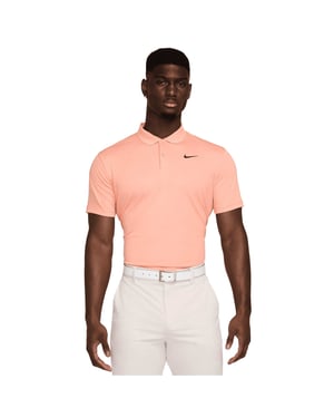 Nike Mens Victory Solid Polo Shirt (Apricot Agate/Black)