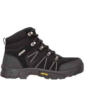 Mountain Warehouse Barn/Kids Edinburgh vattentäta vandringskängor i mocka (Svart)