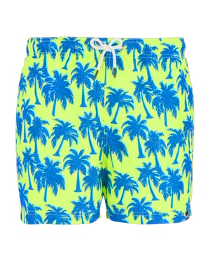 Regatta Mens Loras Palm Swim Shorts (Sharp Green/Sonic Blue)
