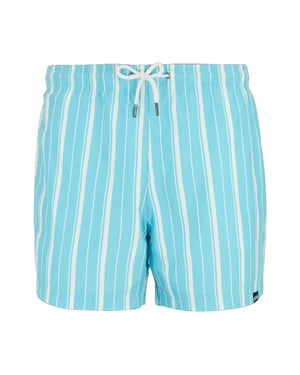 Regatta Mens Loras Stripe Swim Shorts (Nordic Blue/White)