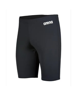 Arena Mens Solid Jammer Shorts (Black/White)