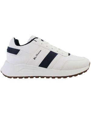 Ben Sherman Jackman Retro Mens White Trainers