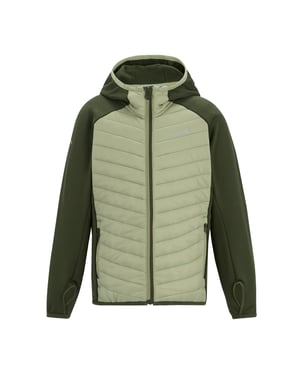 Regatta Andreson Hybride Jas voor kinderen (Donker Khaki/Licht salie)