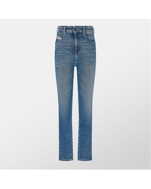 Women's Diesel Skinny 1984 Slandy High Jeans in Blue Denim