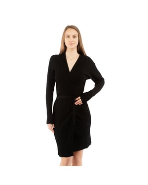 Moschino Zwarte Viscose Casual Jurk