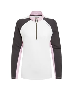 Craghoppers Womens/Ladies Nosilife Half Zip Golf Top (White/Dark Iron)