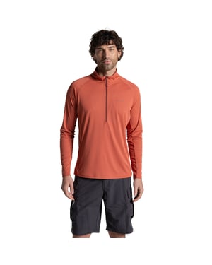 Craghoppers Heren Nosilife Half Zip Pullover (Donkere Sahara)