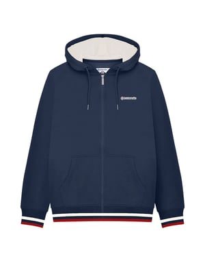 Lambretta Mens Full Zip Hoodie (Navy/Jetstream/Red)