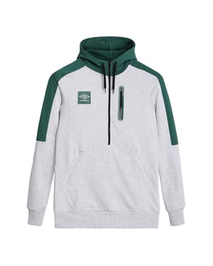 Umbro Heren Terras Half Zip Hoodie (Zilver/IJsmarmer)