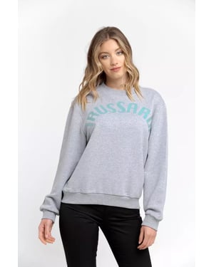 Trussardi Grijze Katoenen Dames Sweatshirt