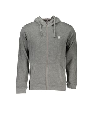 Sergio Tacchini Grijze Katoenen Heren Hoodie Sweatshirt