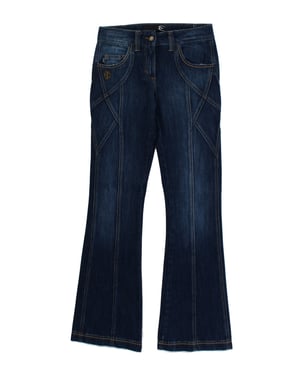 Cavalli Blauw Katoen Stretch Lage Taille Jeans