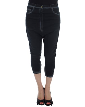 Cavalli Blauw Katoen Stretch Baggy Relax Jeans