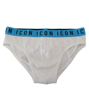 Dsquared² Witte Icon Logo Katoen Stretch Heren Brief Ondergoed